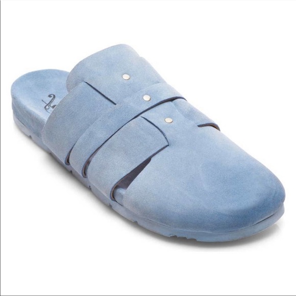 NEW Free People Sunday Season Mule Blue 8.5 - Picture 2 of 11